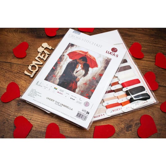 Luca-S Under The Umbrella Counted Cross Stitch Kit